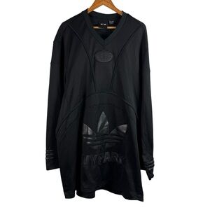 adidas IVY PARK Mesh Jersey Triple Black Beyonce Originals Long Oversized XL